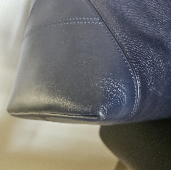 Aspinal of London Leather Shoulder Bag Navy LIKE NEW W/ DUSTBAG - Picture 13 of 14